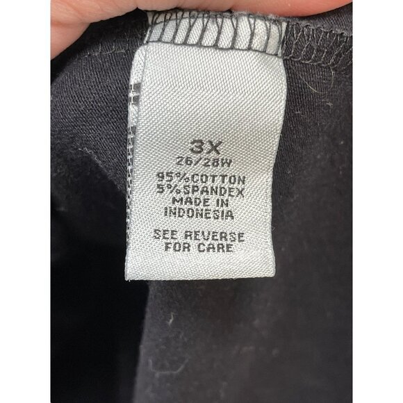 Liz & Me Catherines Knit Blouse 3X 26/28W Silver Rhinestone Studs Long Sleeves - Picture 6 of 8